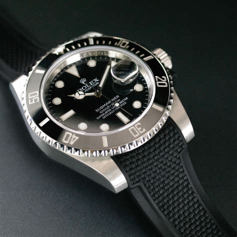 rolex rubber strao|Rolex rubber strap for sale.